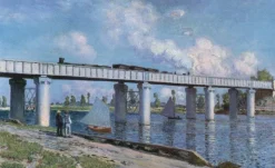 Impronte Edizioni 080 Claude Monet - The Railroad Bridge at Argenteuil - 1000 Piece Jigsaw Puzzle Outlet