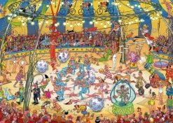 Falcon de luxe Jan Van Haasteren - Acrobat Circus - 1000 Piece Jigsaw Puzzle Clearance