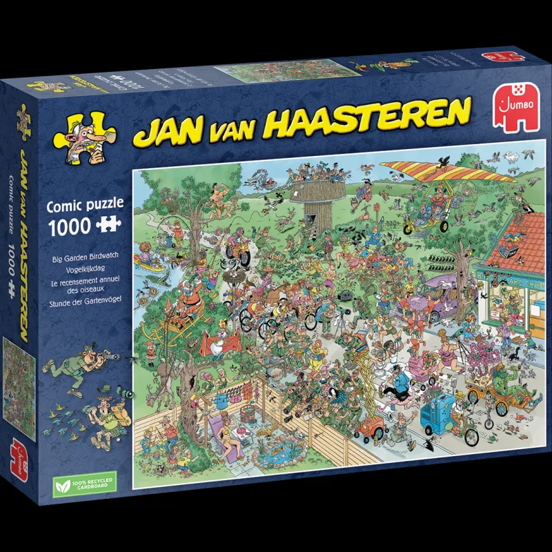 Falcon de luxe Jan Van Haasteren - Big Day Birding - 1000 Piece Jigsaw Puzzle Online