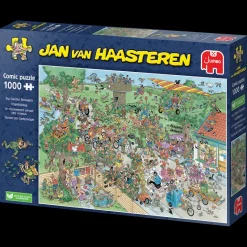 Falcon de luxe Jan Van Haasteren - Big Day Birding - 1000 Piece Jigsaw Puzzle Online