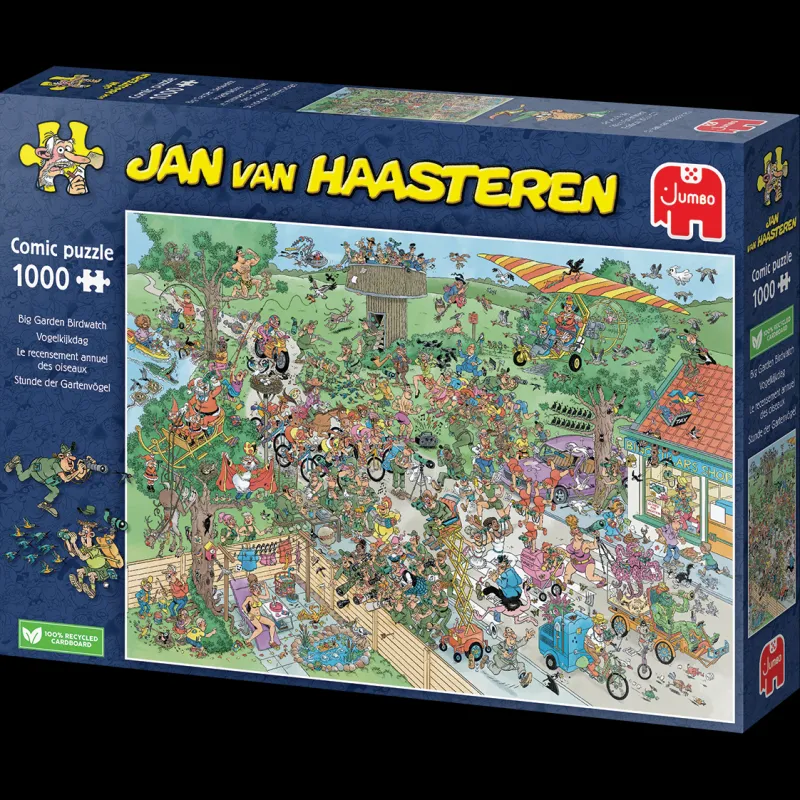 Falcon de luxe Jan Van Haasteren - Big Day Birding - 1000 Piece Jigsaw Puzzle Online