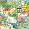 Falcon de luxe Jan Van Haasteren - Camping In The Forest - 1000 Piece Jigsaw Puzzle Clearance