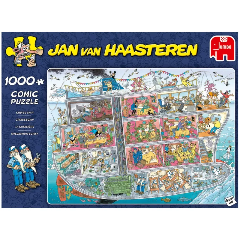 Falcon de luxe Jan Van Haasteren - Cruise Ship - 1000 Piece Jigsaw Puzzle Outlet