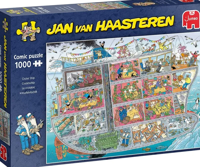 Falcon de luxe Jan Van Haasteren - Cruise Ship - 1000 Piece Jigsaw Puzzle Outlet