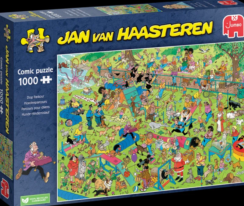 Falcon de luxe Jan Van Haasteren - Dog Parkour - 1000 Piece Jigsaw Puzzle Discount