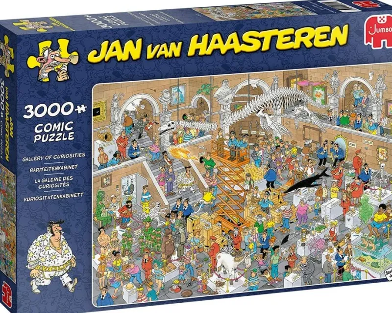 Falcon de luxe Jan Van Haasteren - Gallery of Curiosities - 3000 Piece Jigsaw Puzzle New