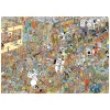 Falcon de luxe Jan Van Haasteren - Holiday Shopping - 2 x 1000 Piece Jigsaw Puzzle Discount