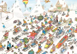 Falcon de luxe Jan Van Haasteren - It's All Going Downhill! - 1000 Piece Jigsaw Puzzle Hot