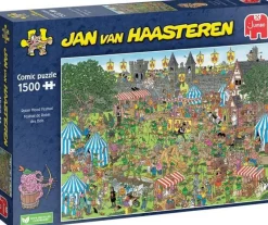 Falcon de luxe Jan Van Haasteren - Robin Hood Festival - 1500 Piece Jigsaw Puzzle Clearance