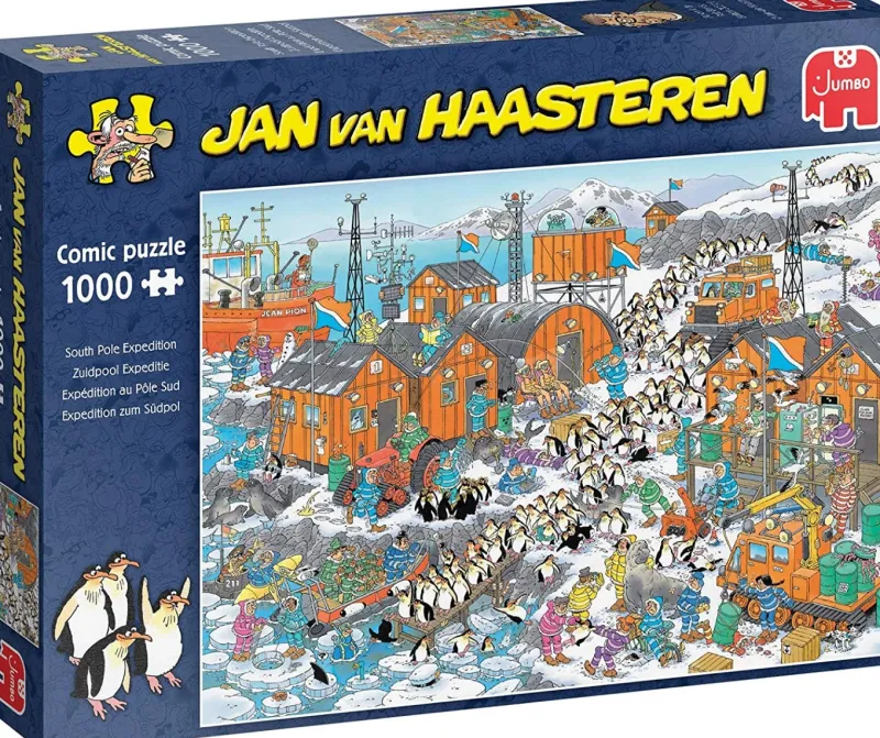 Falcon de luxe Jan Van Haasteren - South Pole Expedition - 1000 Piece Jigsaw Puzzle Outlet