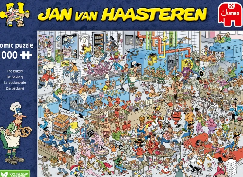 Falcon de luxe Jan Van Haasteren - The Bakery - 1000 Piece Jigsaw Puzzle Outlet