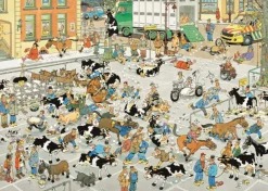 Falcon de luxe Jan Van Haasteren - The Cattle Market - 1000 Piece Jigsaw Puzzle New