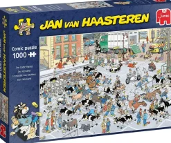 Falcon de luxe Jan Van Haasteren - The Cattle Market - 1000 Piece Jigsaw Puzzle New