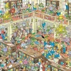 Falcon de luxe Jan Van Haasteren - The Library - 2000 Piece Jigsaw Puzzle Discount