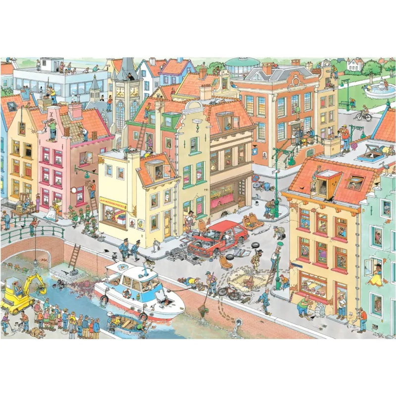 Falcon de luxe Jan Van Haasteren - The Missing Piece - 1000 Piece Jigsaw Puzzle Best