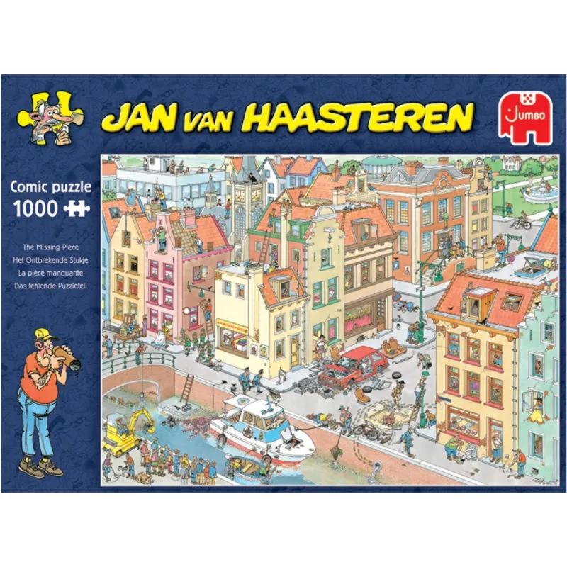 Falcon de luxe Jan Van Haasteren - The Missing Piece - 1000 Piece Jigsaw Puzzle Best