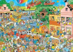 Falcon de luxe Jan Van Haasteren - The Music Shop & Holiday Jitters - 2 x 1000 Piece Jigsaw Puzzle Sale