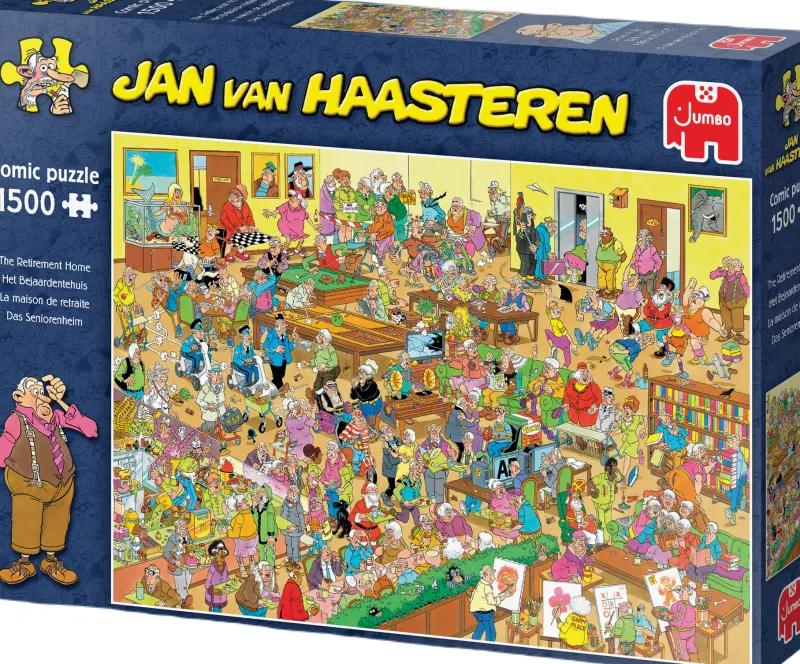 Falcon de luxe Jan Van Haasteren - The Retirement Home - 1500 Piece Jigsaw Puzzle Outlet