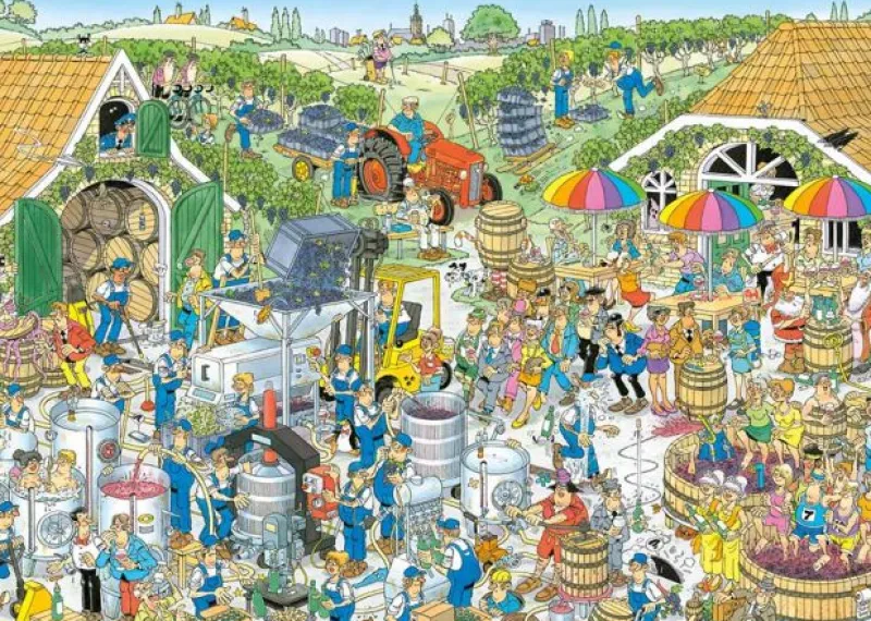 Falcon de luxe Jan Van Haasteren - The Winery - 1000 Piece Jigsaw Puzzle Hot