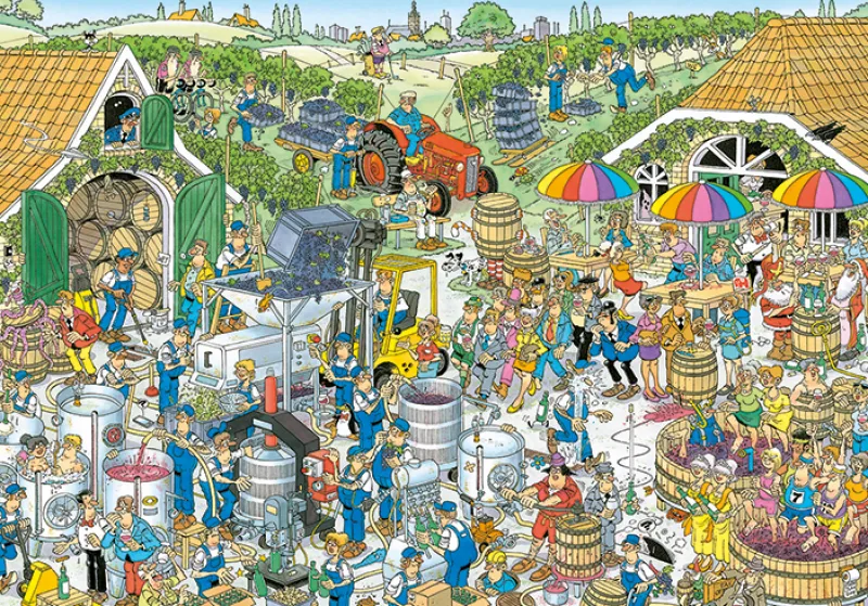 Falcon de luxe Jan Van Haasteren - The Winery - 3000 Piece Jigsaw Puzzle New