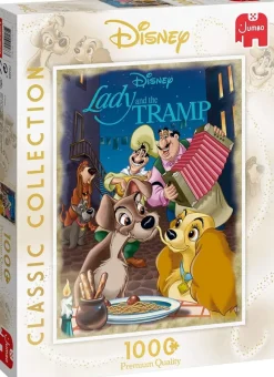 Falcon de luxe Jumbo - Disney Lady & The Tramp Movie Poster - 1000 Piece Jigsaw Puzzle Online