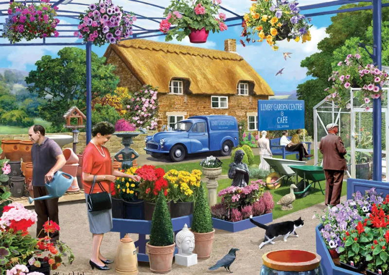 Kidicraft - Kevin Walsh - At The Garden Centre - 1000 Piece Jigsaw Puzzle Outlet