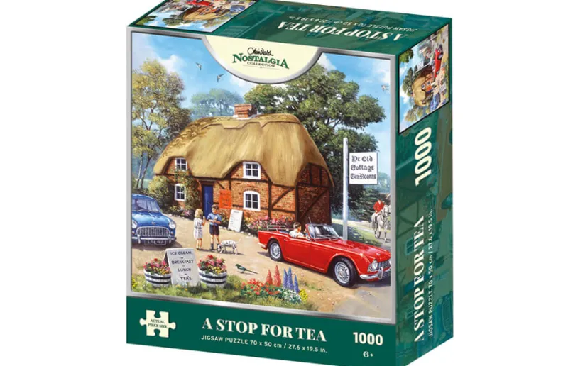 Kidicraft - Kevin Walsh - A Stop For Tea - 1000 Piece Jigsaw Puzzle Clearance