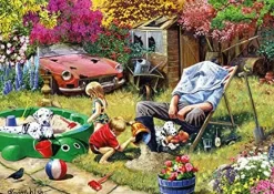 Kidicraft - Kevin Walsh - Busy in the Garden - 1000 Piece Jigsaw Puzzle Sale