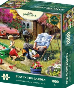 Kidicraft - Kevin Walsh - Busy in the Garden - 1000 Piece Jigsaw Puzzle Sale