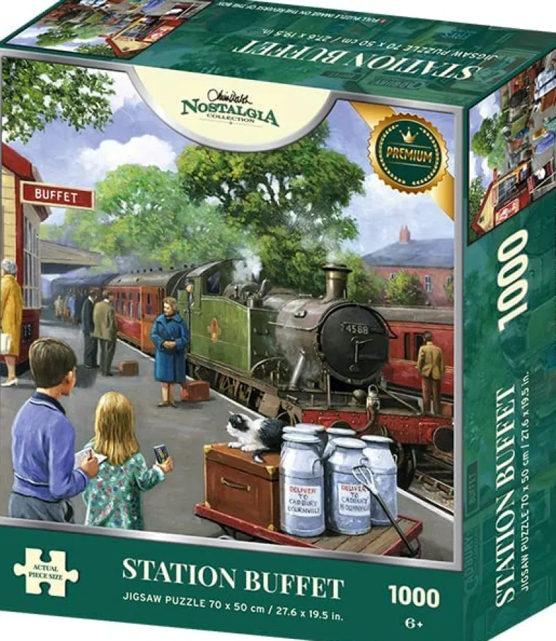 Kidicraft - Kevin Walsh - Station Buffet - 1000 Piece Jigsaw Puzzle New