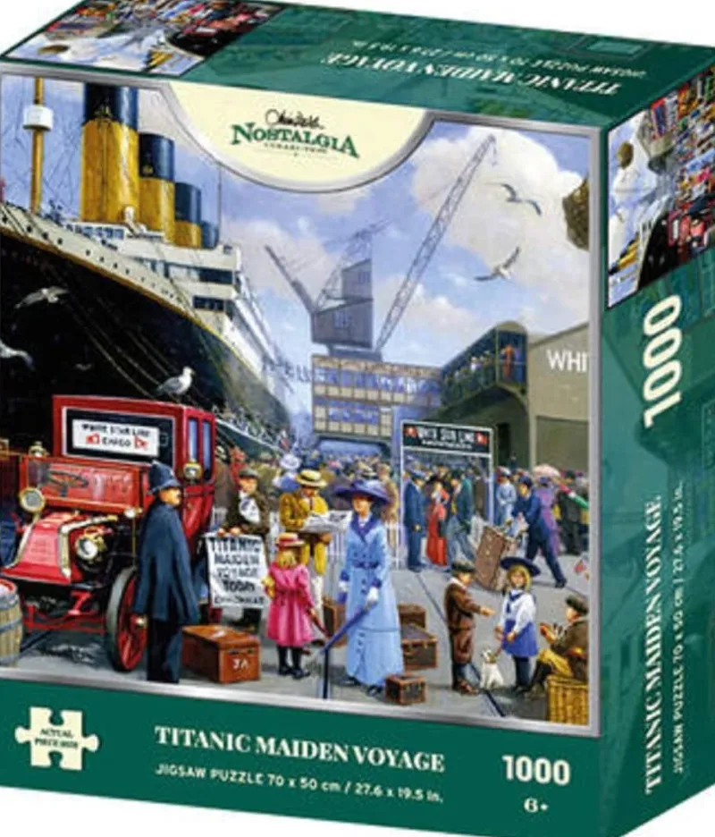 Kidicraft - Kevin Walsh - Titanic Maiden Voyage - 1000 Piece Jigsaw Puzzle New
