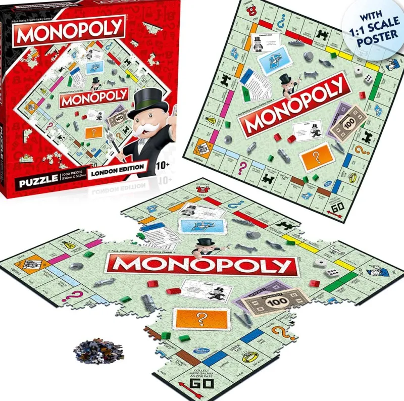 Winning Moves London Monopoly - 1000 Piece Jigsaw Puzzle Clearance