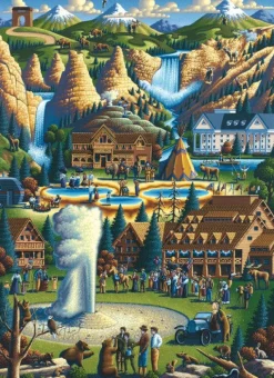 Master Pieces 45118 Puzzle in Suitcase - Yellowstone Sale