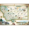 Master Pieces - Xplorer Maps - Montana - 1000 Piece Jigsaw Puzzle New