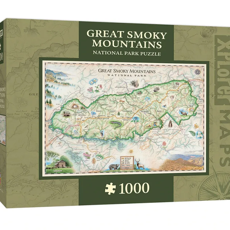 Master Pieces 71703 Xplorer Maps - Great Smoky Mountains Online
