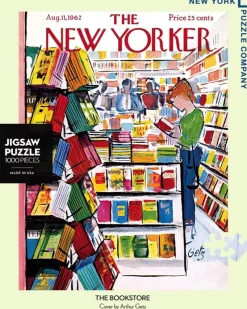 New York Puzzle Company - New Yorker The Bookstore - 1000 Piece Jigsaw Puzzle Outlet