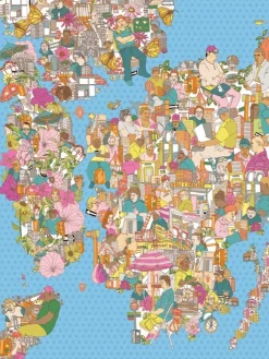 New York Puzzle Company - City of Dreamers - 1000 Piece Jigsaw Puzzle Clearance