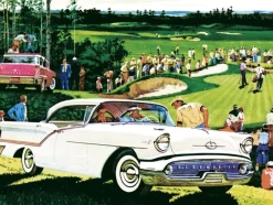 New York Puzzle Company - General Motors - On The Green - 1000 Piece Jigsaw Puzzle Outlet
