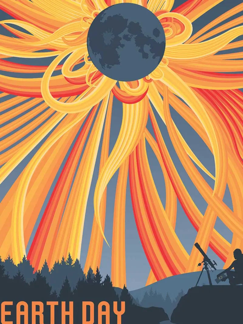 New York Puzzle Company - Solar Eclipse - 1000 Piece Jigsaw Puzzle Clearance