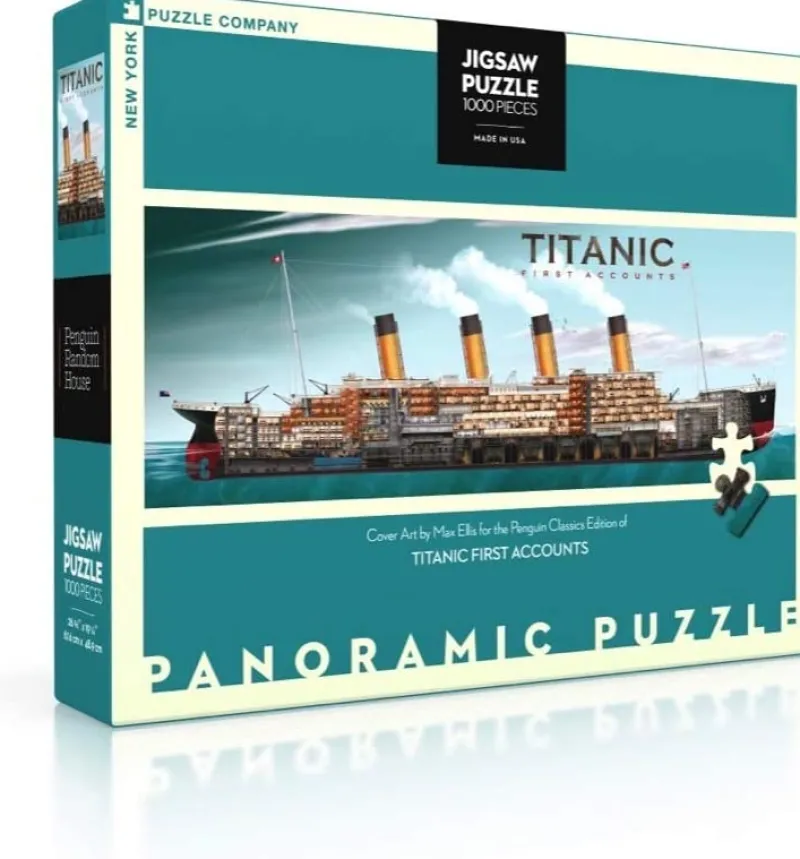 New York Puzzle Company - Titanic First Accounts - 1000 Piece Jigsaw Puzzle Best