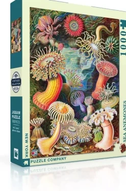 New York Puzzle Company - Vintage Images - Sea Anemones - 1000 Piece Jigsaw Puzzle Best