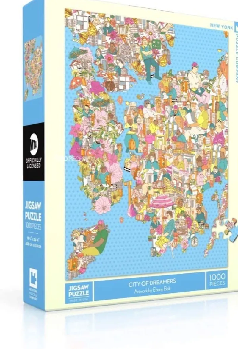 New York Puzzle Company - City of Dreamers - 1000 Piece Jigsaw Puzzle Clearance