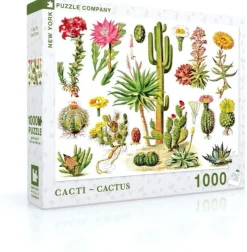 New York Puzzle Company - Vintage Images - Cactus - 1000 Piece Jigsaw Puzzle Hot