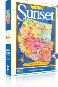 New York Puzzle Company - Sunset Magazine of The West - 1000 Piece Jigsaw Puzzle New