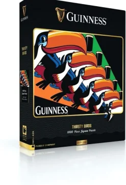 New York Puzzle Company - Thirsty Birds - 1000 Piece Jigsaw Puzzle New