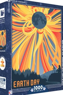 New York Puzzle Company - Solar Eclipse - 1000 Piece Jigsaw Puzzle Clearance