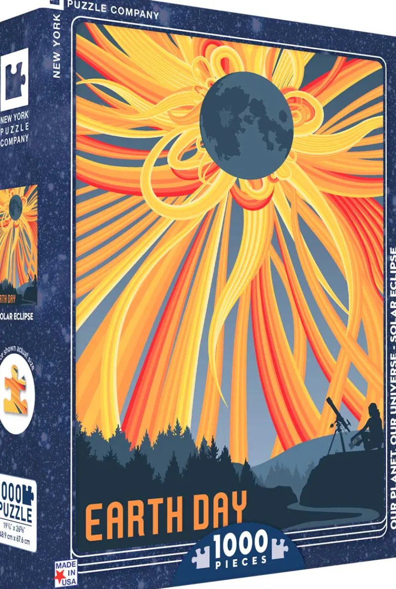 New York Puzzle Company - Solar Eclipse - 1000 Piece Jigsaw Puzzle Clearance