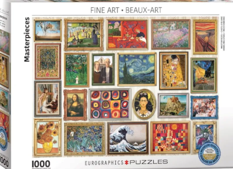 Eurographics ** Per-Order ** - Masterpieces - 1000 Piece Jigsaw Puzzle Sale