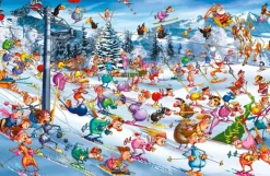 Piatnik - Christmas Skiing - F Ruyer - 1000 Piece Jigsaw Puzzle Clearance