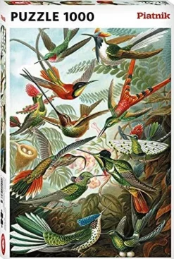 Piatnik - Ernest Haeckel - Hummingbirds - 1000 Piece Jigsaw Puzzle Outlet